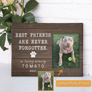 Best Friends Are Never Forgotten Dog Print Poster