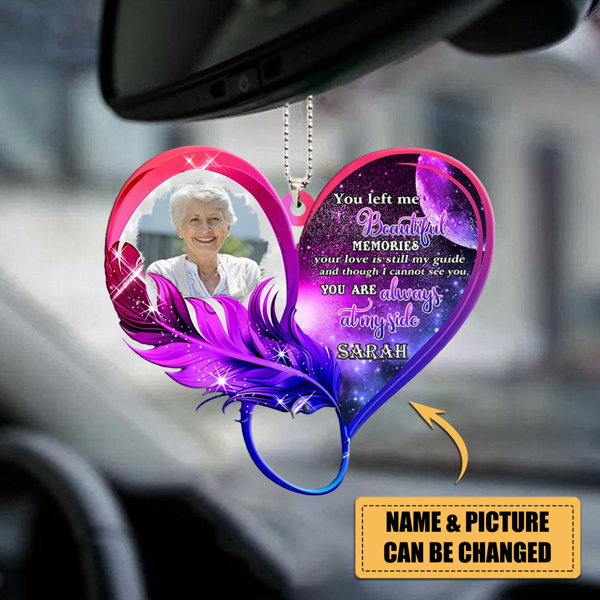 You Left Me Beautiful Memories - Personalized Acrylic Ornament