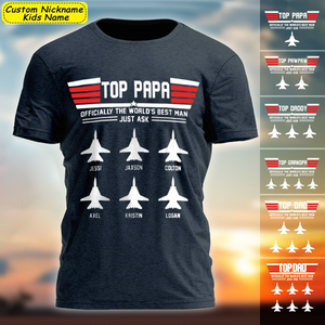 Personalized Top Dad T-Shirt - Best Gift For Family