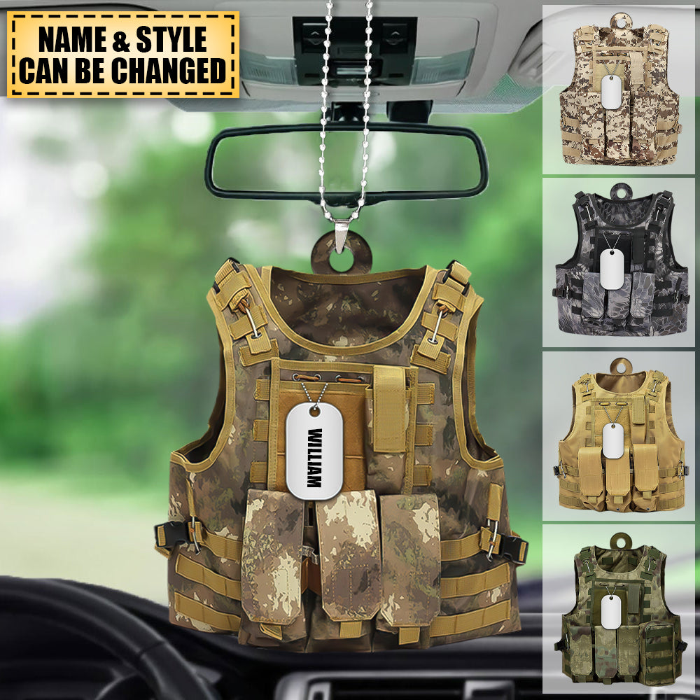 Military Uniform - Personalized Acrylic Ornament