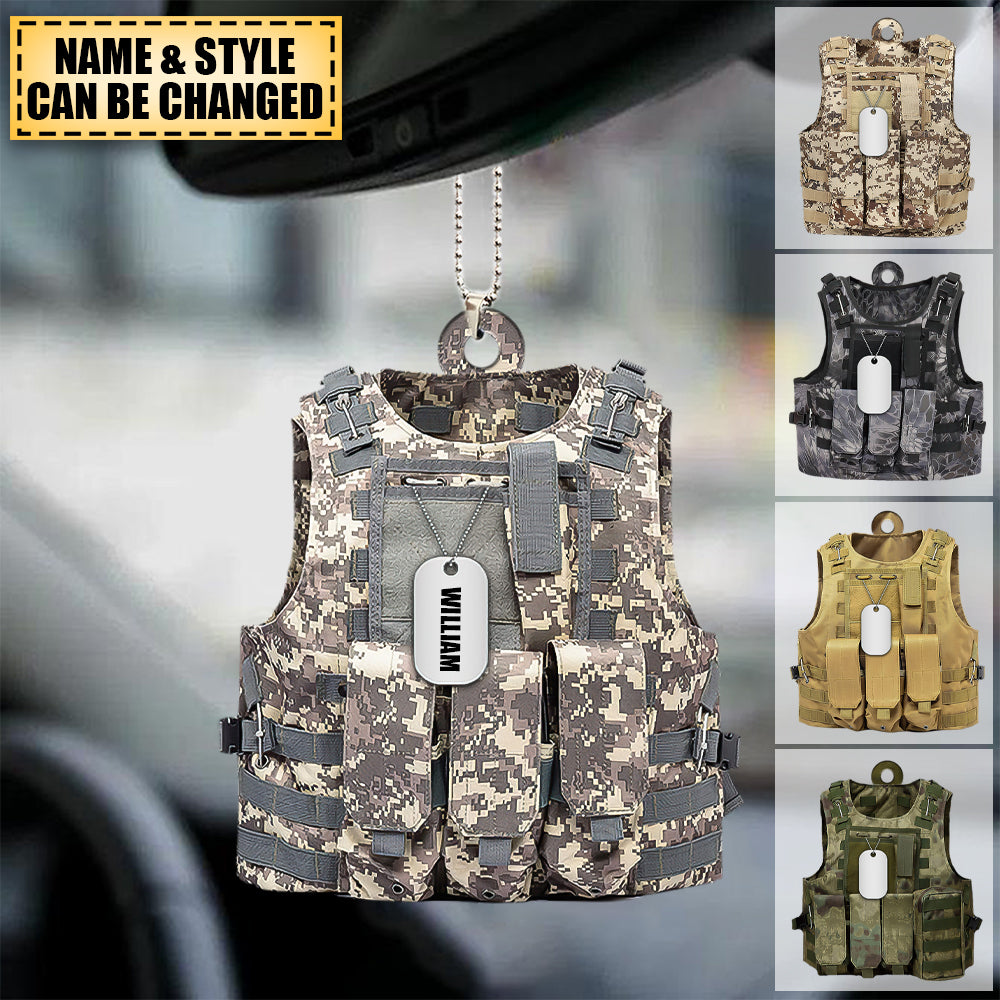 Military Uniform - Personalized Acrylic Ornament