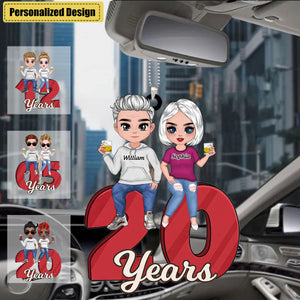 Personalized Anniversary Couple Annoying Each Other And Still Going Strong Car Ornament