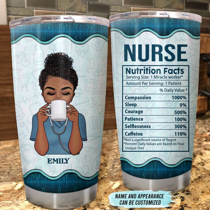 Nurse Nutrition Fact - Personalized Custom Tumbler