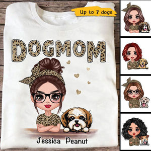 Leopard Shirt Doll Dog Mom Personalized Shirt