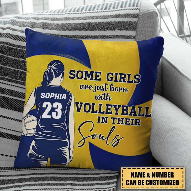 Personalized Love Volleyball Girl Pillow - Gift For Volleyball Lovers