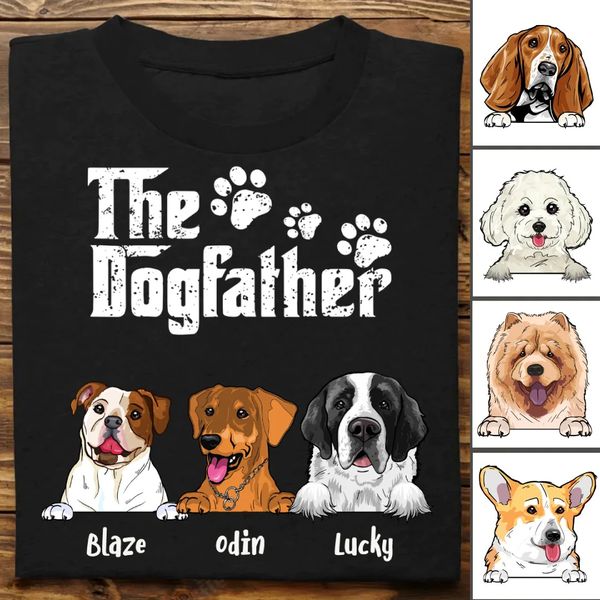 The Dog Father Mother - Gift for Dog Dad, Dog Mom - Personalized Unisex T-Shirt