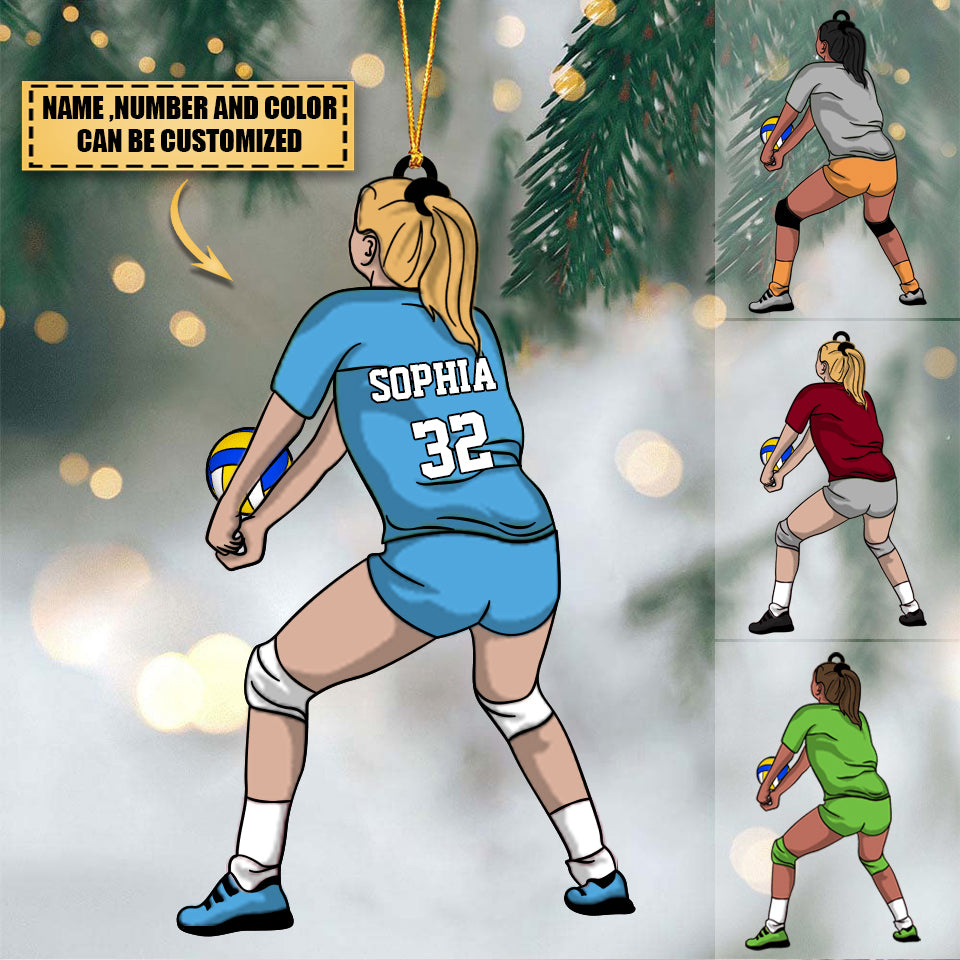 Personalized Volleyball Libero Acrylic Ornament, Gift For Volleyball Players