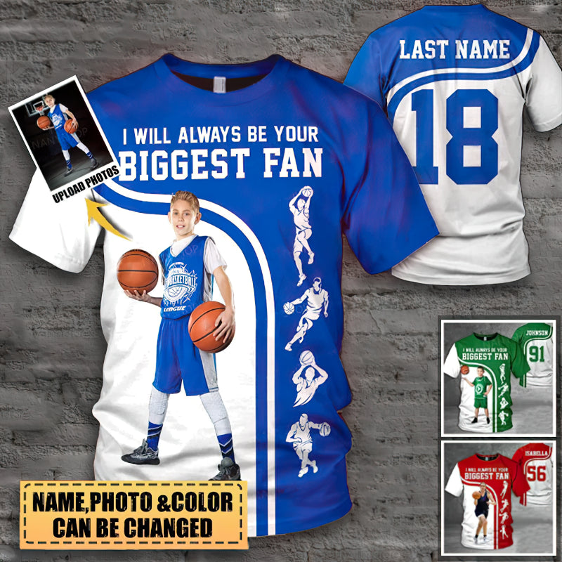 Personalized Shirt I Will Always Be Your Biggest Fan All Over Print Shirt