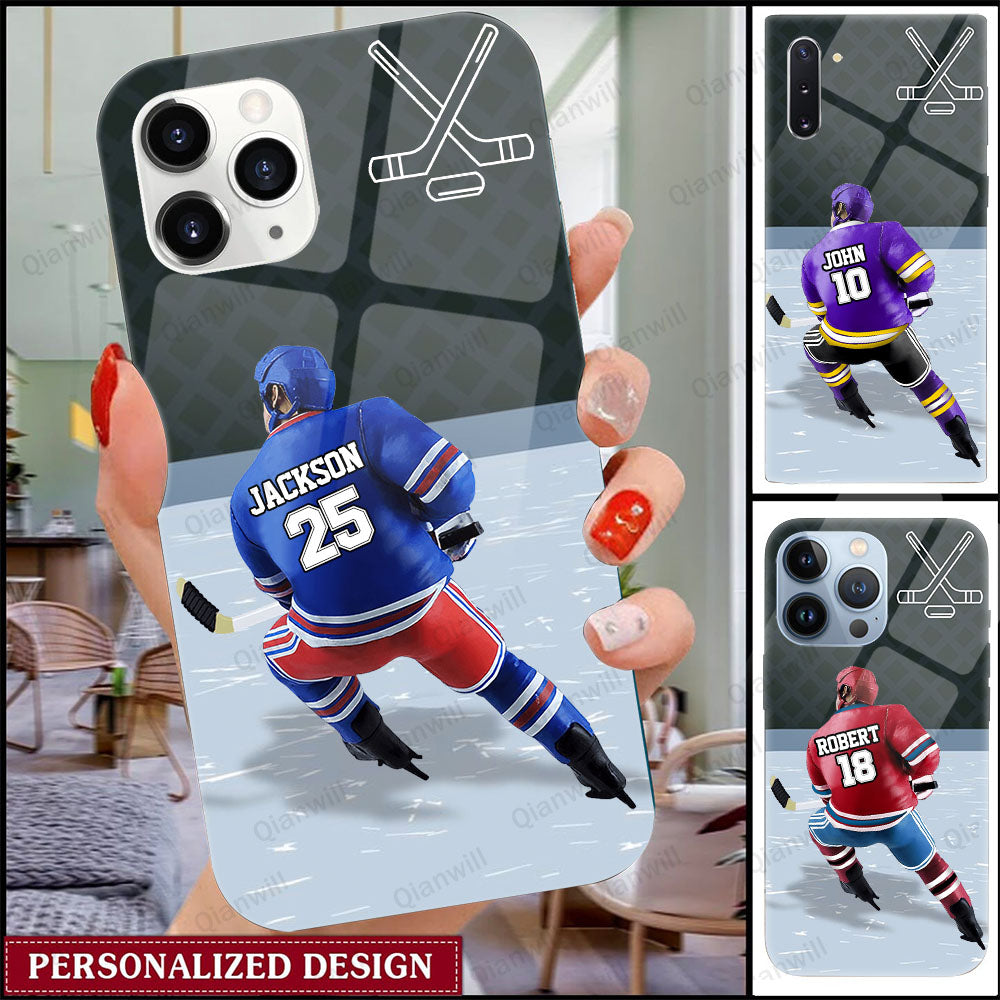Personalized Hockey Player Phone Case - Best Gift For Hockey Lover
